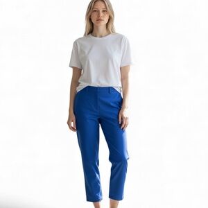 LL BEAN SWISHY SCRUBS ROYAL BLUE NYLON PANTS M